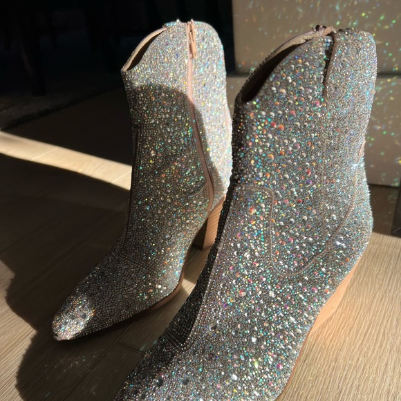 BETSY JOHNSON EMORY RHINESTONE BOOTS - Picture 9 of 10